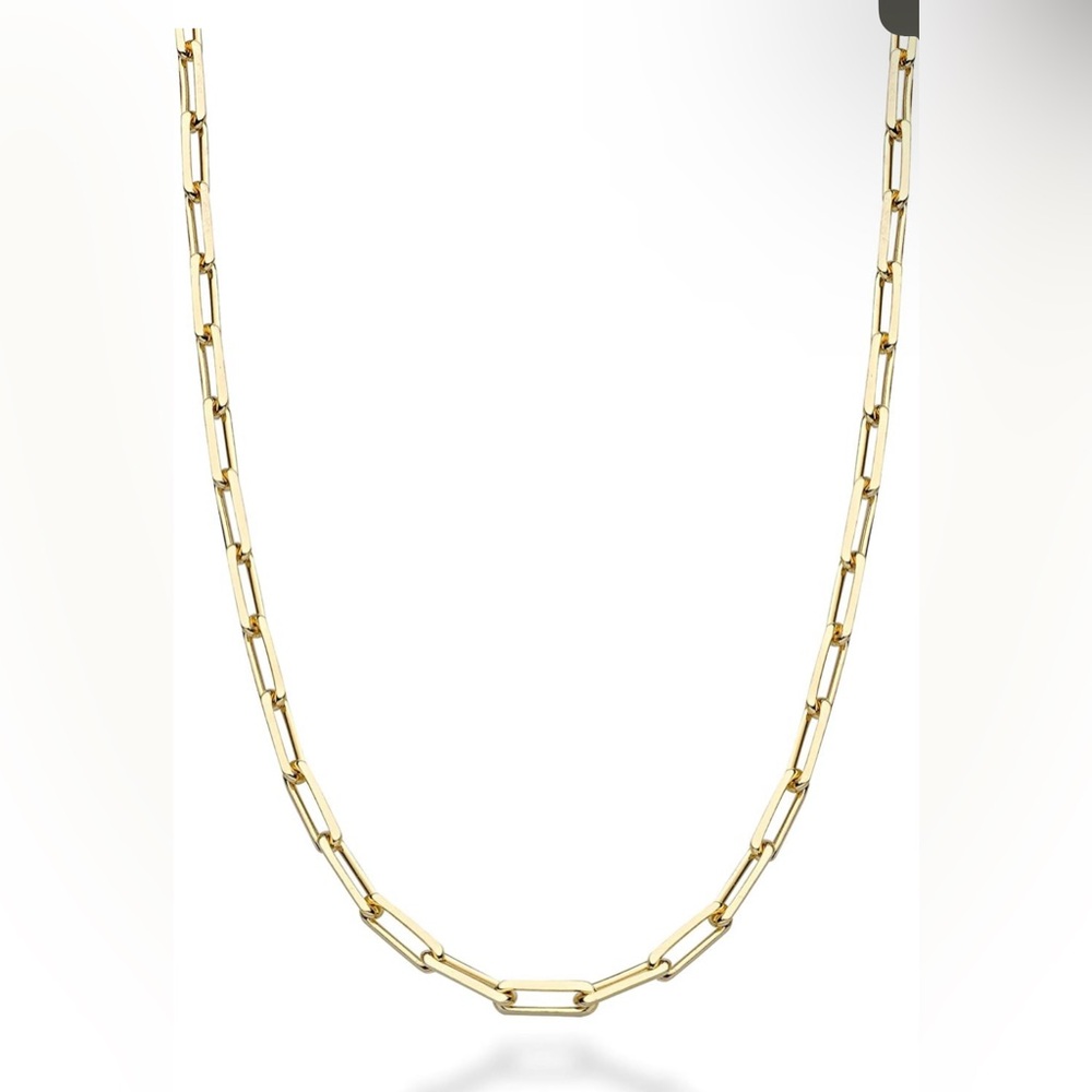 925 Silver - 14k - GOLD FILLED Paperclip Chain Necklace